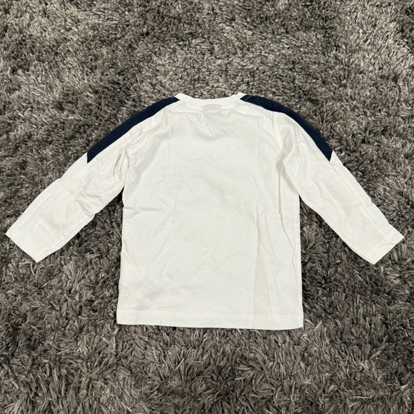 Hackett London Boys Logo Long Sleeve Top in White, Size 2 - Picture 4 of 4